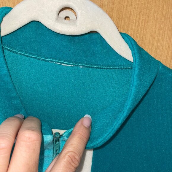 Vanity Fair Vintage Womens Robe Size Medium Green Dacron Pocket Casual - Picture 8 of 11